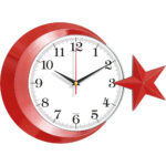 V30-536-B 42,5 x 30,5 cm Plastik Duvar Saati