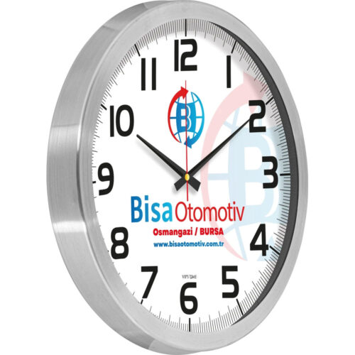 V30-970-B Ø 40 cm Alüminyum Duvar Saati