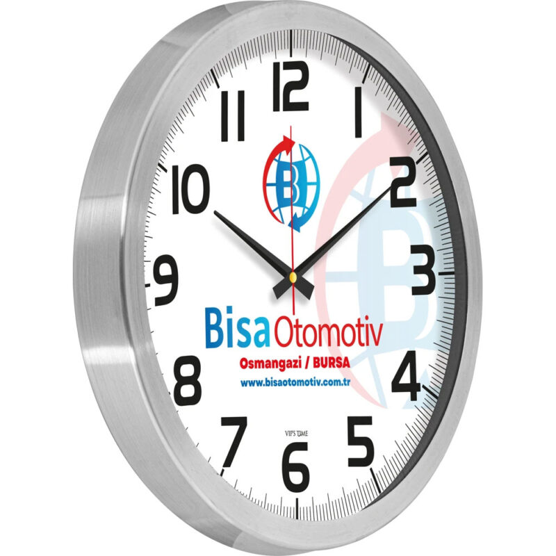 V30-970-b ø 40 cm alüminyum duvar saati