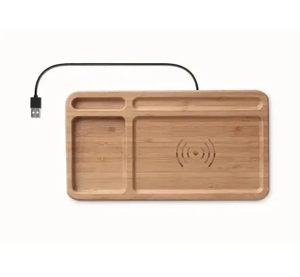 Aplus Promosyon Ürünleri Sarj Istasyonlu Masa Ustu Ahsap Duzenleyici E1767770777253