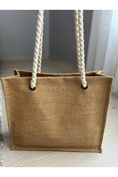 Aplus Promosyon Ürünleri Jut Plaj Cantasi – Logo Baskili