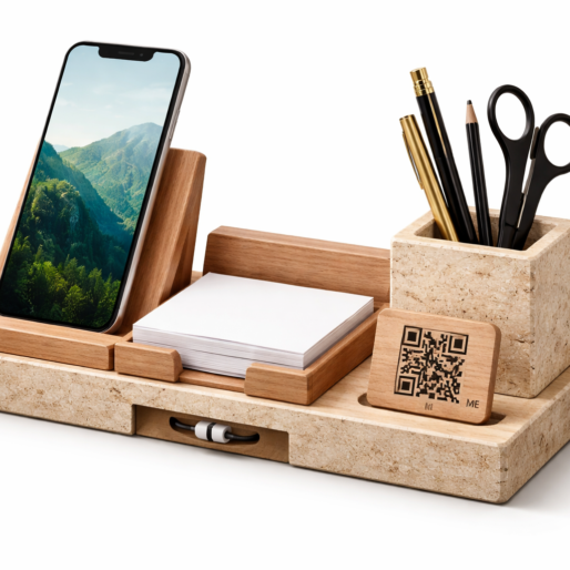 doga-dostu-promosyon-urunu-tas-ahsap-masaustu-organizer