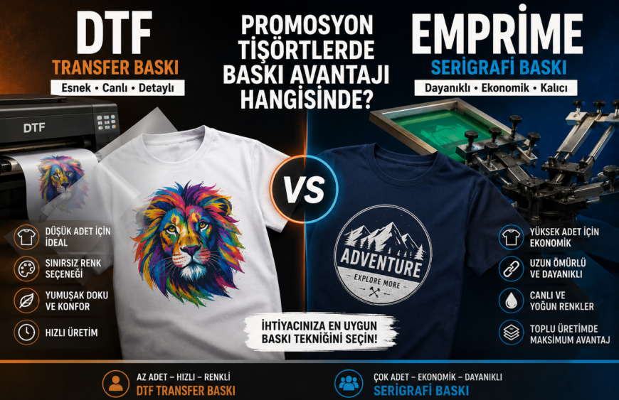 Promosyon Tişörtlerde DTF Baskı mı? Serigrafi mi?