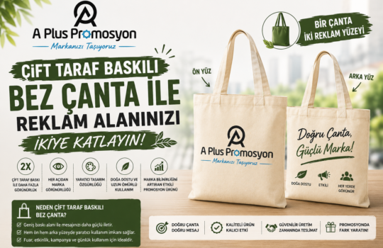 Çift Taraf Baskılı Bez Çanta ile Reklam Alanınızı İkiye Katlayın
