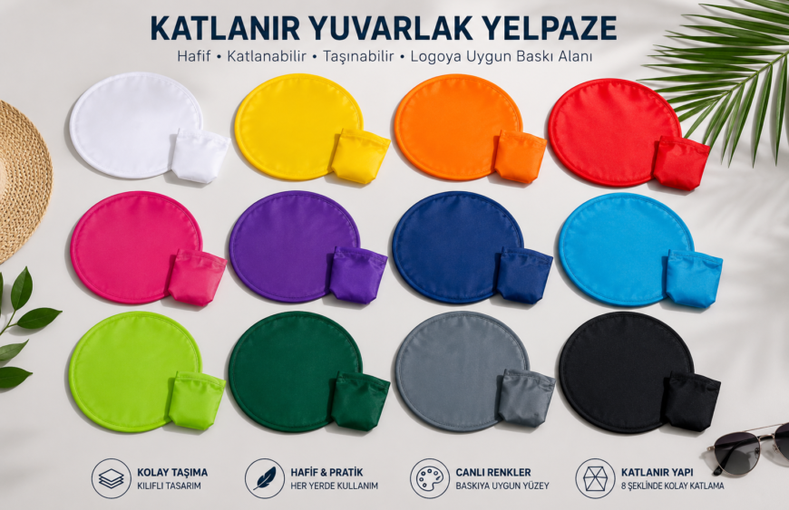 Katlanir Yuvarlak Kore Yelpazesi